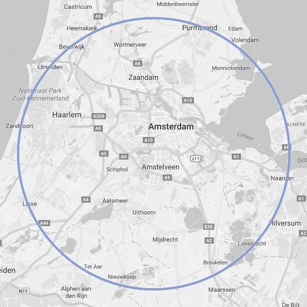 Werkgebied Lactatiekundige Amsterdam
